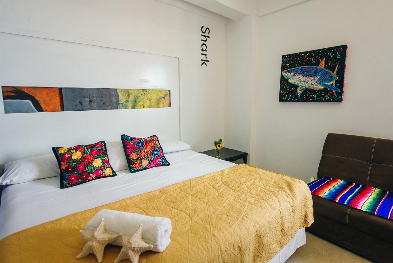 The Mermaid Hostel Beach (Adults Only) Cancún Eksteriør billede
