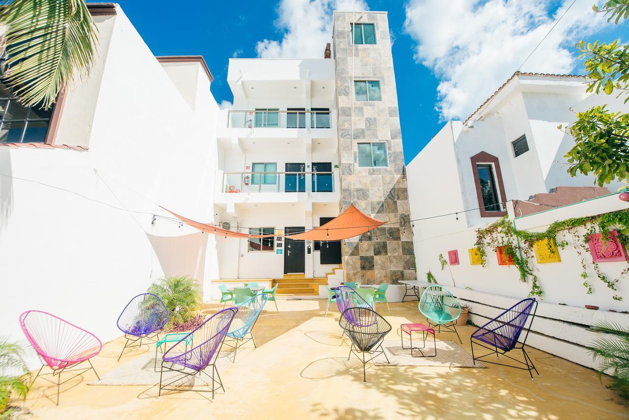 The Mermaid Hostel Beach (Adults Only) Cancún Eksteriør billede