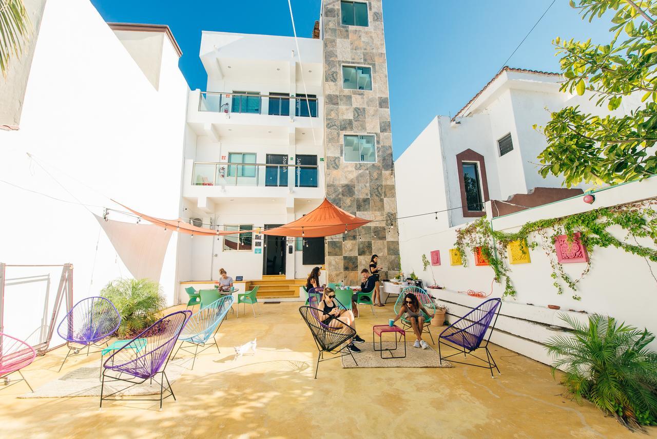 The Mermaid Hostel Beach (Adults Only) Cancún Eksteriør billede