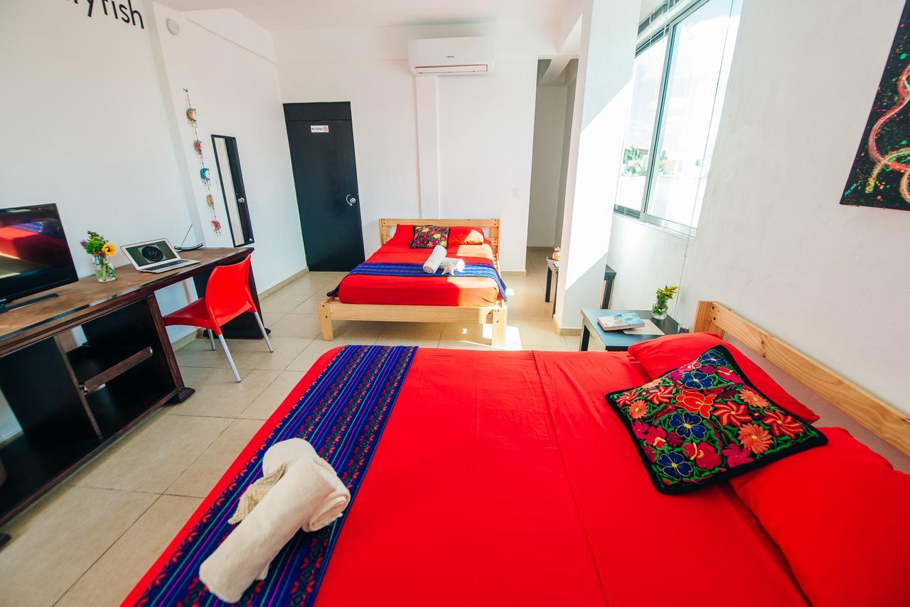 The Mermaid Hostel Beach (Adults Only) Cancún Eksteriør billede