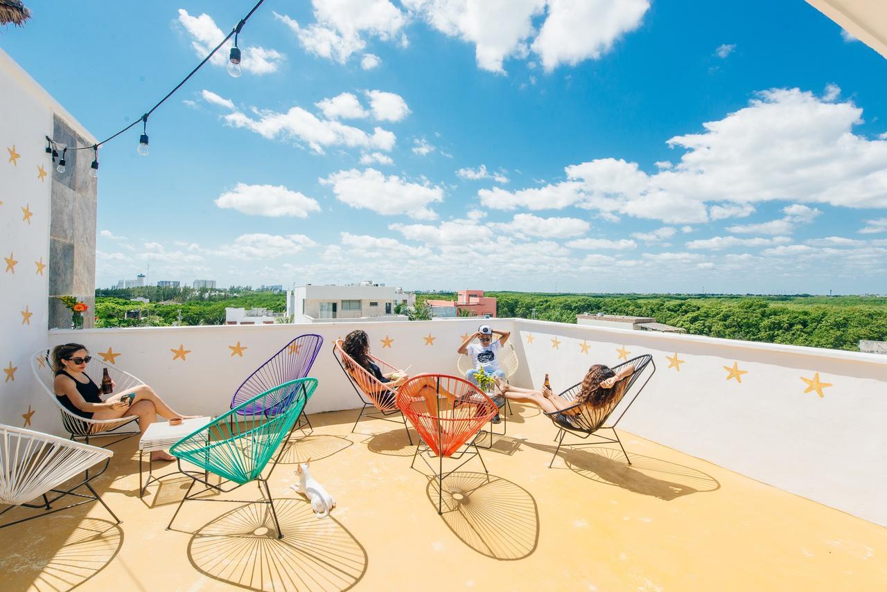 The Mermaid Hostel Beach (Adults Only) Cancún Eksteriør billede