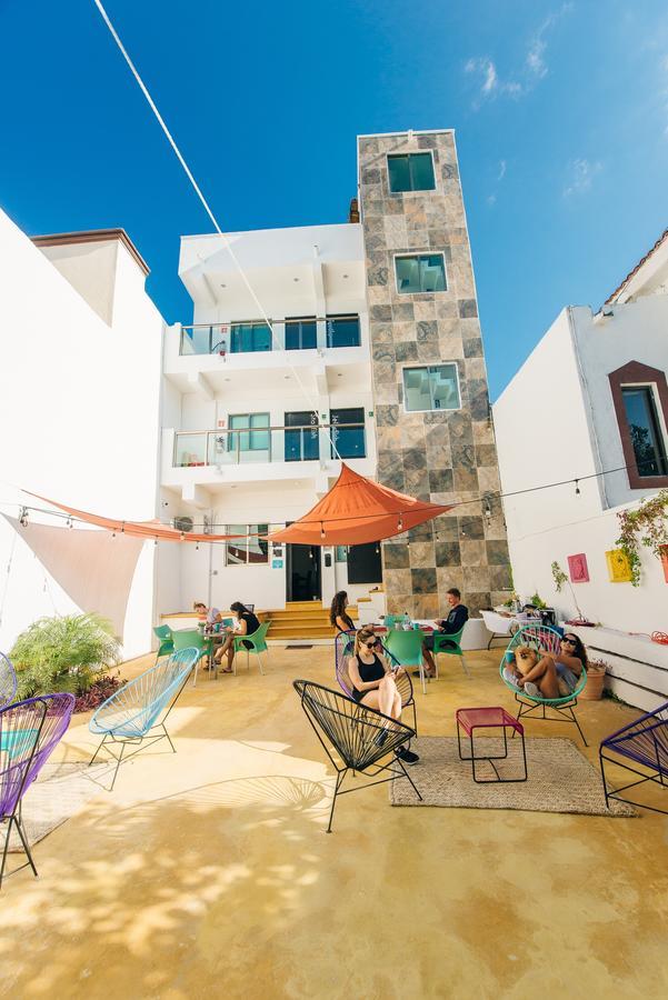 The Mermaid Hostel Beach (Adults Only) Cancún Eksteriør billede